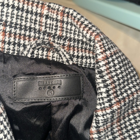 Blank NYC Blazer Jacket Fringe Houndstooth Oversized Boho Western - Picture 5 of 7